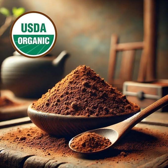 Organic Hojicha Powder USDA Certified Roasted Green Tea - Rich Caramel Nutty Flavor Low Caffeine Digestive Friendly Japanese Tea