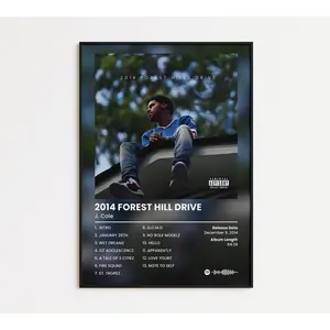[Sale off up to 65%][Free Ship][No Frame] J. Cole Album Poster Set of 6, Album Cover Print, Tracklist Poster, Rap Poster, Cover Art Poster, Hip Hop Poster