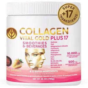 Vital Life, Hydrolyzed Collagen Red Berries Flavor, 26 oz | Type I & III, Supplement for Skin, Hair, Joints & Nails