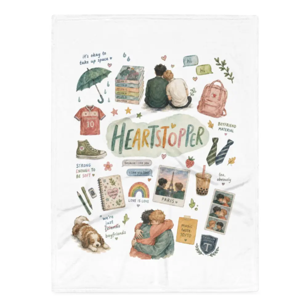 Heartstopper Throw Blanket