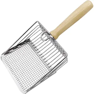 Cat Litter Scoop Aluminum Alloy Cat Litter Scooper Cat Litter Picker Durable and Easy to Clean Ergonomic Design Suitable for Cat Litter Box