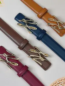 Women's Fashion PU Belt, Durable All-Season Waistband, Versatile Strap for Dresses & Pants, Simple Design, New Arrival