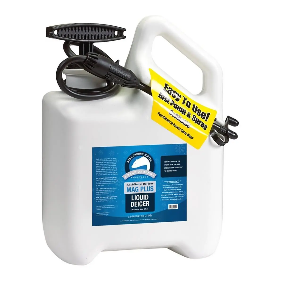 212 MAIN 1 Gal Manual Handle Empty Pump Sprayer, Brown, Adjustable Nozzle, All-Seasons, Self-Contained, for Gardening & Bare Ground Winter Ice Melting, Fertilizer