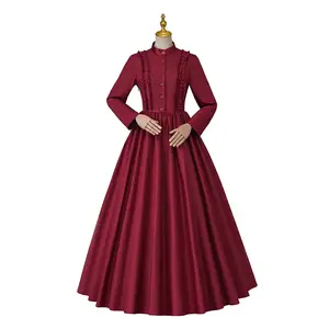 2024 Gothic Victorian Civil War Ball Gown Queen Princess Dress Masquerade Royal Gothic Elegant Vampire Bride Swing Dress