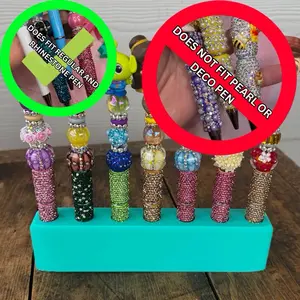 7 Pen Stand Holder for Regular and Rhinestone Pens, 7 Hole Pen Stand, Pen Stand 3D Printed