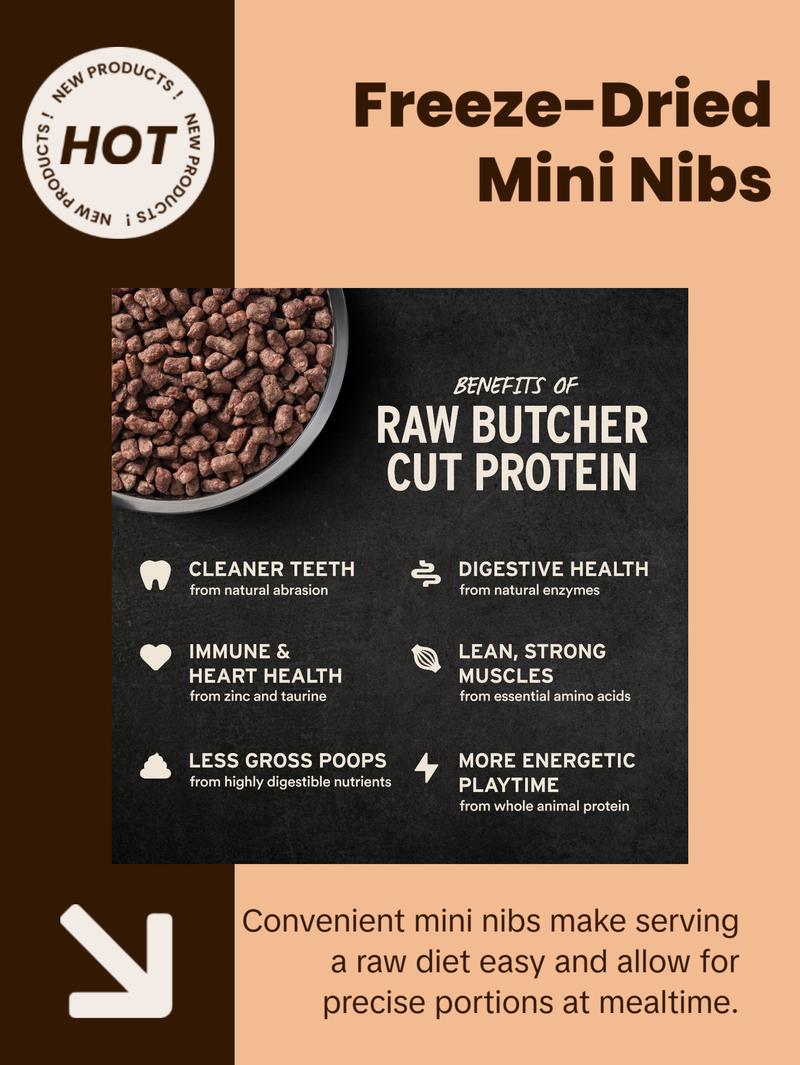 Vital Essentials Freeze-Dried Raw Pork Entree Cat Food Mini Nibs