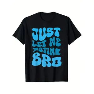 Just Let Me Stim Bro" Funny Autism Awareness Boys' T-Shirt - Soft, Breathable Cotton, Comfort Fit Short Sleeve Tee for Youngsters - Perfect Gift (3-13Y)