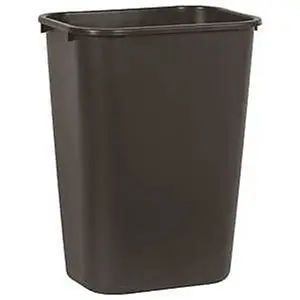 Rubbermaid 8916421 FG295700BLA 41 qt. Waste Basket, Black - Large