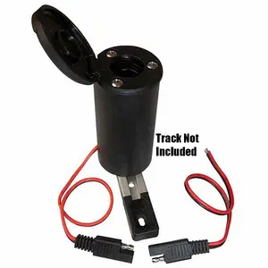 PowerTrack Mount with SAE Connector & 12V Battery Adapter for GoPro Tactacam DJI Action Cameras & Phones Track Not Included