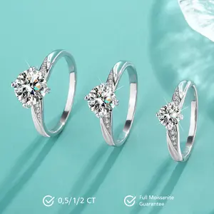 Astrid Elegant Moissanite Ring S925 1.0/2.0 CT - Round Cut - Lore Jewelry