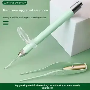 8-Piece Luminous Ear Pick Set Professional Ear Tweezers Earwax Removal Tool Kit Baby Ear Pick Set Ear Cleaner