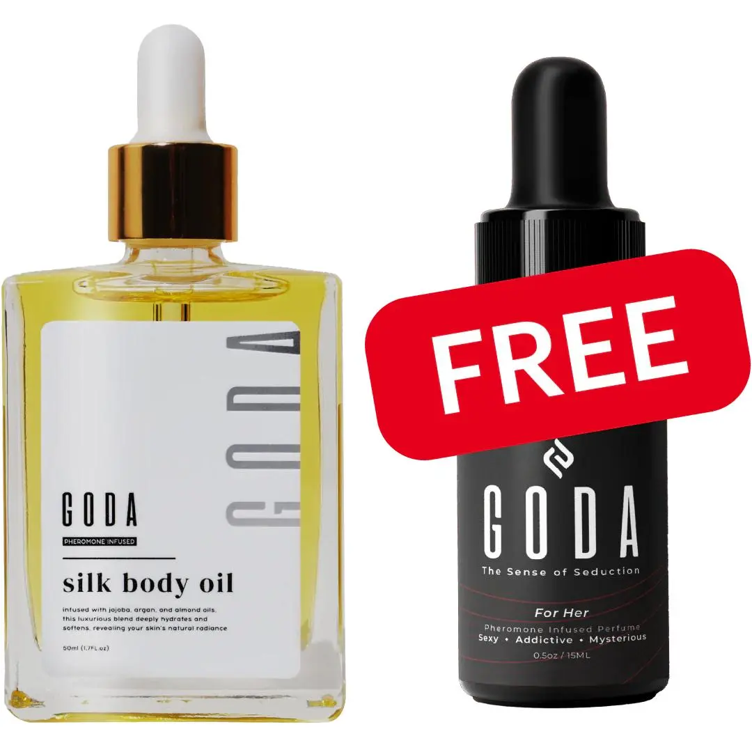 GODA Silk Body Oil - 1.79L oz Lightweight Scented Formula with