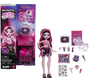 Monster High Self-Scare Secrets Draculaura Fashion Doll & Accessories  [COLLECTIBLES] Paper Doll, Collectible