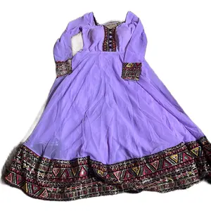 Anarkali Set with Rajasthani Border for Women - Traditional Womenswear - Top