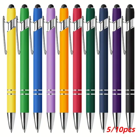 10/5-Pack Premium Stylus Ballpoint Pens-Smooth Writing & Precision Touchscreen Control, Executive Design Ideal for Journaling, Note-Taking & Gifting, Digital Pen, Portable, Tablet Pen, Tablet Styluses (available in multiple colors/ styles)