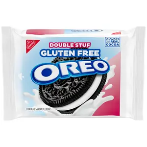 OREO Double Stuf Gluten Free Chocolate Sandwich Cookies, 12.47 oz