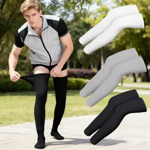 3 Pairs Compression Support Leg Sleeves Full-Length Sports Socks for Cycling Running Basketball, Unisex Outdoor Leisure Hiking Birthday Gift