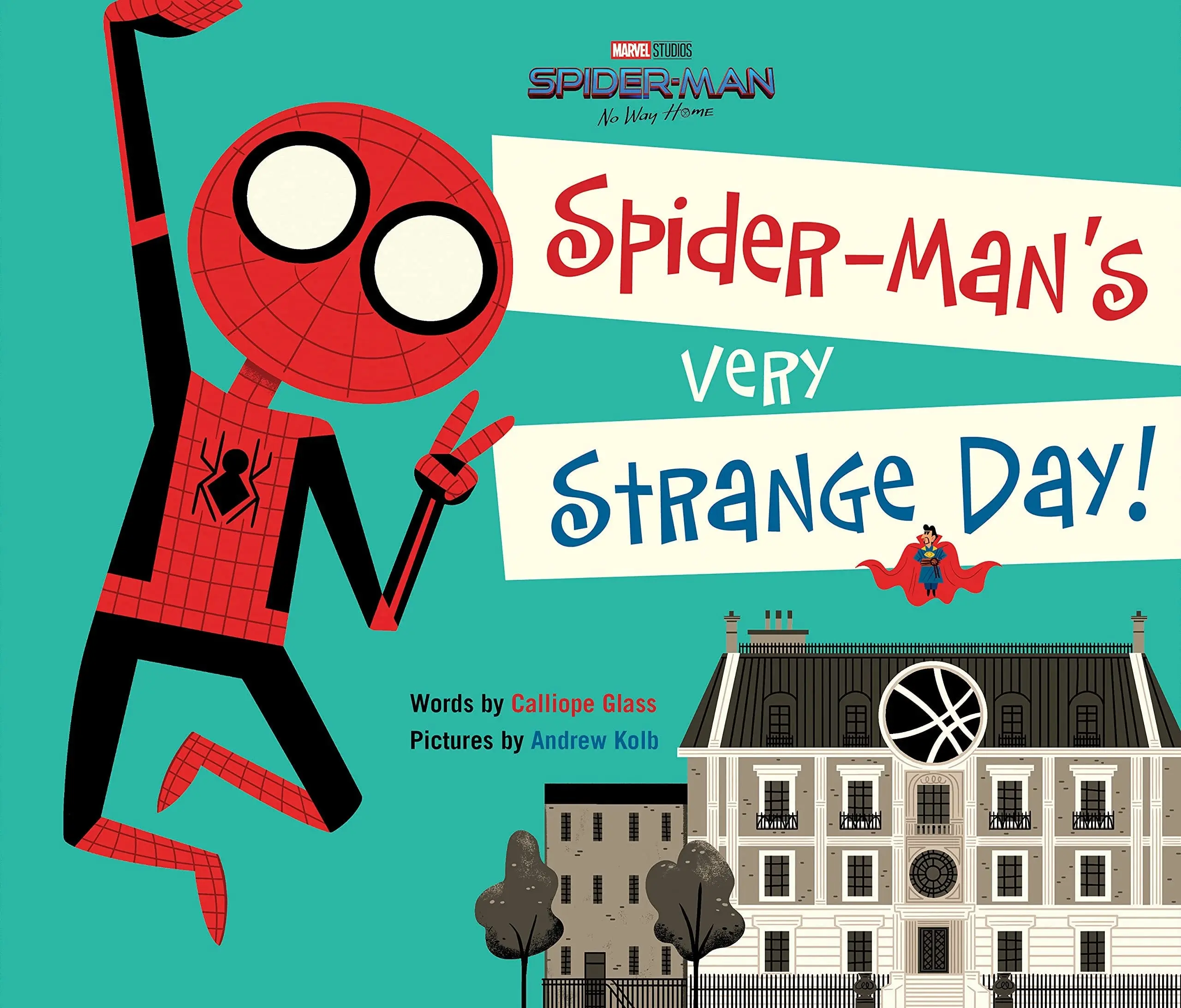 Spider-Man: No Way Home Children's Literature & Art Book - Spider-Man's Very Strange Day, Featuring MJ, Doctor Strange, Wong, Stylized Art, Vibrant Design, Vibrant Art Style