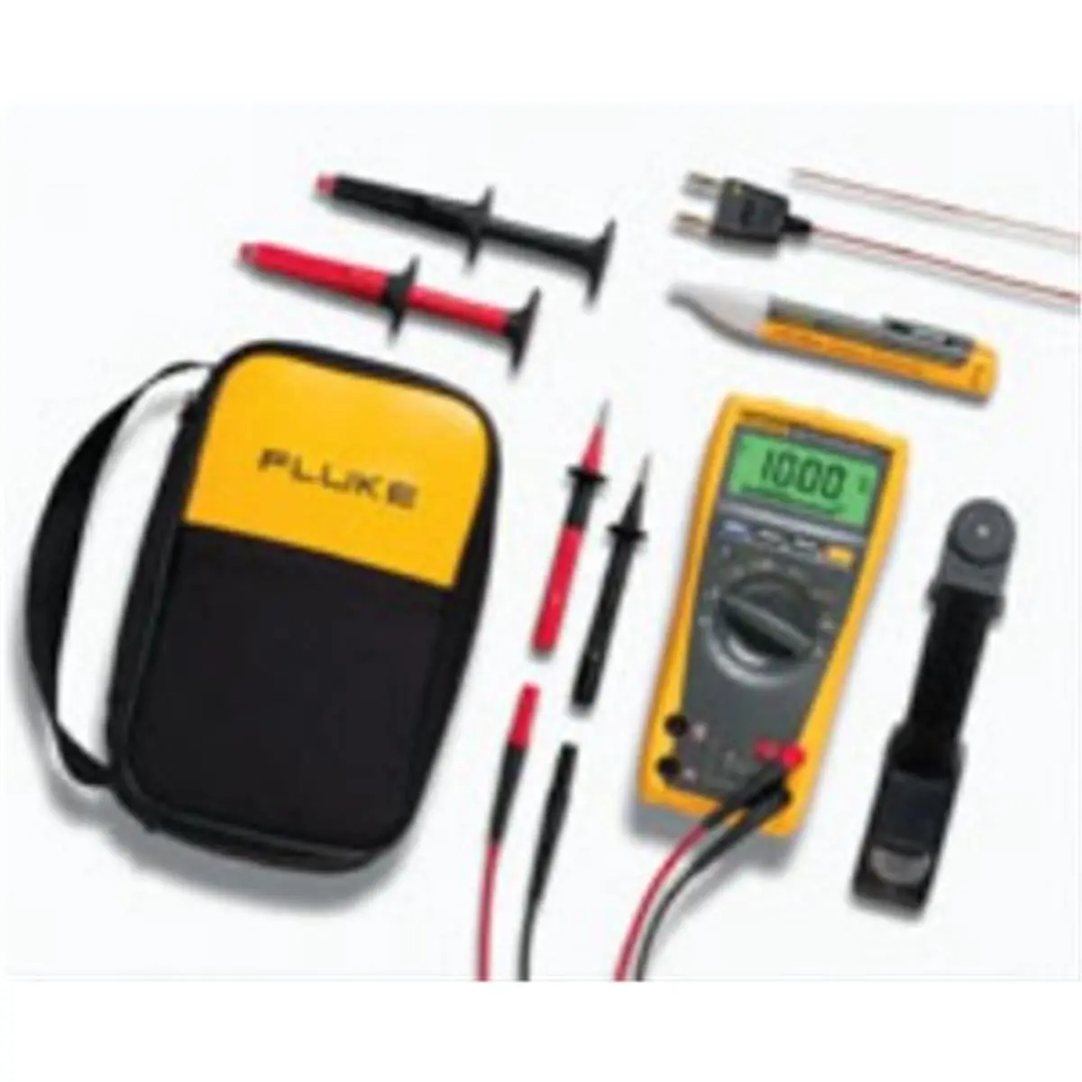 FLUKE FLU179 Digital Multimeter Industrial Tool Kit - Automotive & Motorcycle Repair Diagnostic Combo with Voltage Tester, Temp Probe, Mechanics' Tools