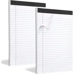 2 Pack Legal Pads Refills Note Pads, Writing Pads 8.5 x 11 Inches, Memo Pads Lined Writing Note Pads, Letter Size Legal Pad Wide Ruled Lined Pads Legal Rule for School Office（30 Sheet per Pads）