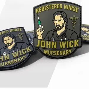 Registered Nurse Patch | High Quality 3D PVC Velcro Patch | Tactical Style Mursenary Design | Great Gift for ER, ICU, OR, Med/Surge, Tele, Hospital Nurse/Murse