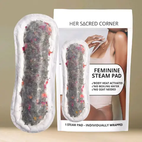 Women's Organic Feminine Herbal Steam - Soothing, Healing, Sensitive Skin-Safe, Vaginitis Relief, 24-Month Shelf Life Intimate Care Solution