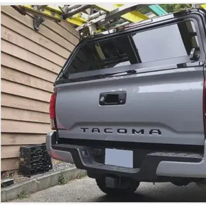 3D Tailgate Insert Letters Emblem For 2016-2023 Tacoma Rear Decals, Matte Black