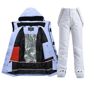Ski Wear Women Windproof Waterproof Warm Winter Ski Set Snow Ski Jacket Outdoor Sports Hot Ski Equipm Snowboard Coat Trousers Gym Outfits