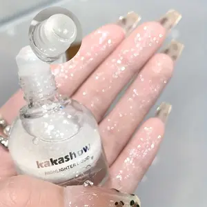 Kakashow Diamond Rollerball Liquid, Non-Sticky, High Shine Makeup, Better Control, Face & Body Glitter, Festival Party Essential Gift
