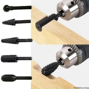 5PCS 1/4'' Wood Drill Bit Set, Durable Precision Woodworking Tools, Carpentry Wood Carving Accessory