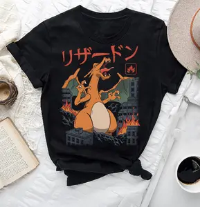 Charizard Pokemon Kaiju T-Shirt, Japanese Monster Charizard Shirt Fan Gifts, Pokemon Charizard Shirt, Charizard Kaiju Shirt, Pokemon Shirt
