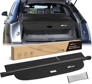 Nilight Cargo Cover Fit for Audi Q7 2016 2017 2018 2019 2020 2021 2022 2023 2024 2025, Retractable Privacy Security Shield Shade Rear Trunk Cover, with Trunk Storage Net
