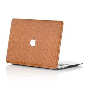 Brown Faux Crocodile MacBook Case