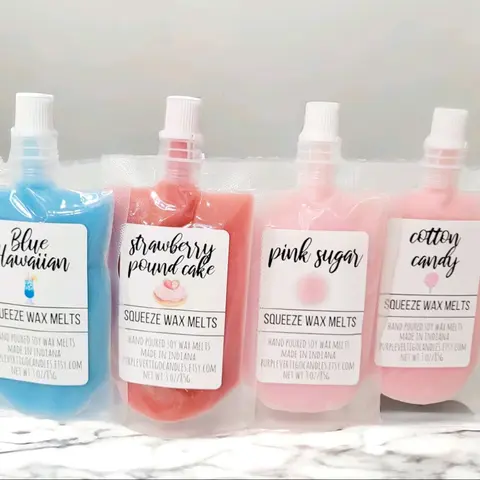3 ounce Squeeze wax melts, squeezable wax melts, Sqeeze Wax, wax melts Soy