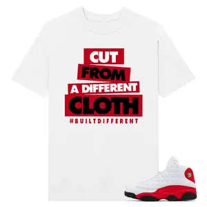 CLOTH Shirt to match 13 chicago Red, Shirt to match snearker Back white color