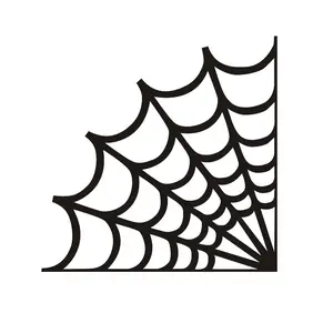 1PC Dark Minimalist Corner Spider Web Logo Sticker - For notebooks, backpacks, Corner Art Sticker, Web Decoration. Full of dark vibe, add minimalist line spider web + corner shape elements. A favorite decor for dark niche style lovers!