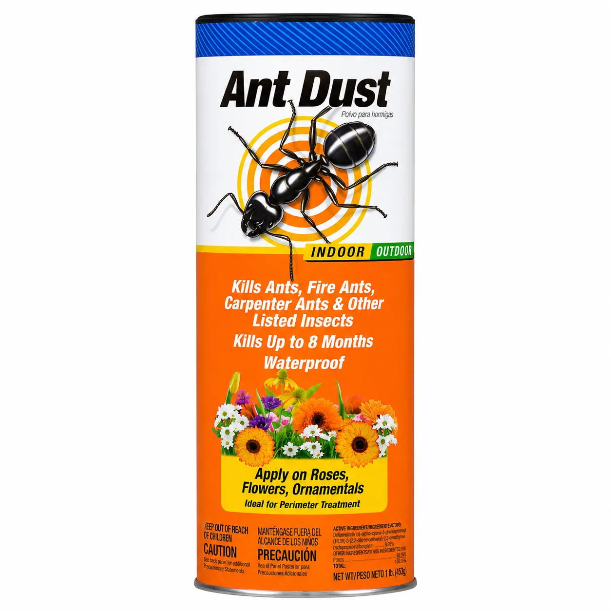 Indoor & Outdoor Container Insect Killer Dust, Waterproof, Long-Lasting Protection for Ants, Roaches, Spiders, Insect Deterrent Multi-Insect
