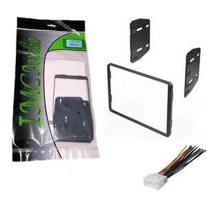 Double Din Dash Kit with Wire Harness for 1999-2004 Ford F-250/350/450/550