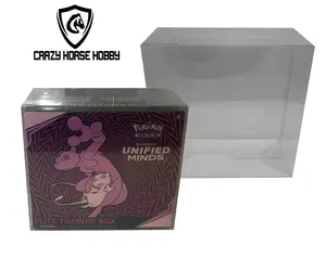 Crazy Horse Hobby PET Protecting Cases for Pokémon Elite Trainer Box ETB HEAVY DUTY UV Dust Protection 0.5mm Thickness Secure Closure Easy Installation