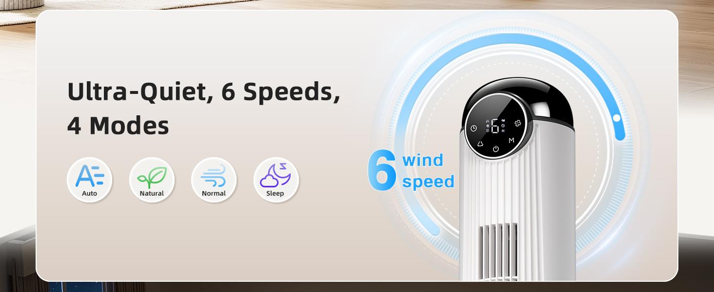 【NOT AC】Antarctic Star Tower Fan for Bedroom, Oscillation Fan with Remote Control, 12H Timer & 85° Oscillation, Quiet Standing Cooling Fan for Home Office, 43inch, White 【NOT AC】Antarctic Star Tower Fan for Bedroom, Oscillation Fan with Remote Control, 12H Timer & 85° Oscillation, Quiet Standing Cooling Fan for Home Office, 43inch, White