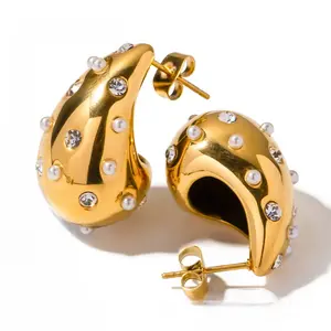 WATER DROP CZ EARRINGS