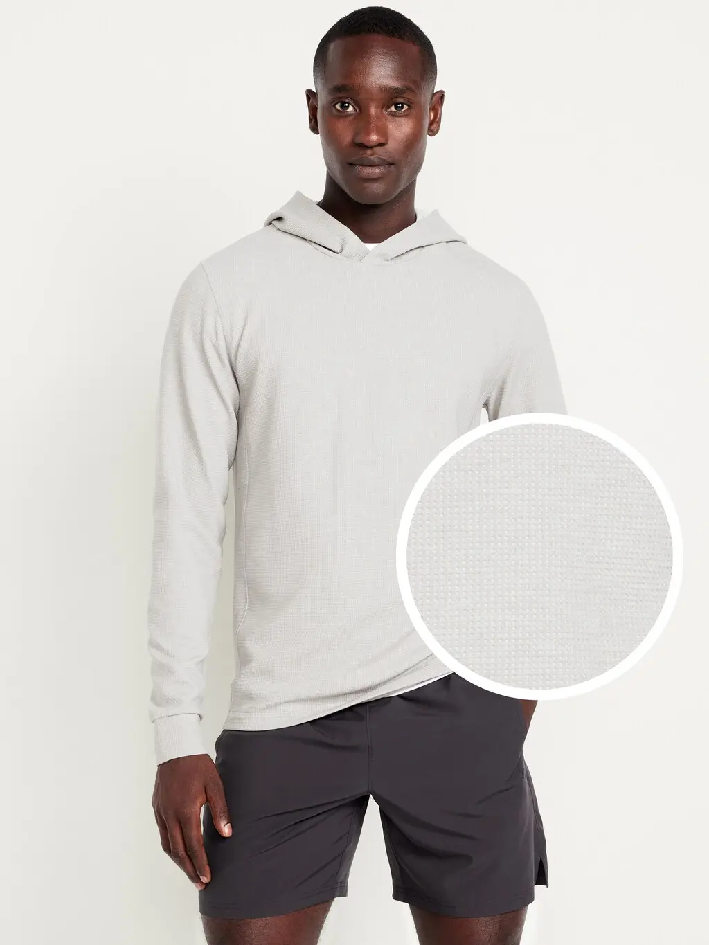 Old Navy Men's Recharge Knit Waffle Pullover Hoodie