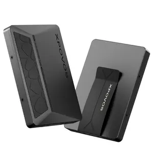 XPOVOS Metal Wallet for Men - Slim Mens Wallet with Money Clip Slide to Pop-up Minimalistic RFID Wallet Credit Card Holder for Men with Gift Box