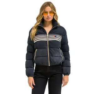 5 STRIPE FADED APRES JACKET - FADED SMOKE