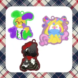 Dandy's World Circus Trio Keychains