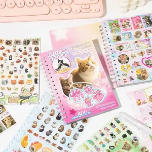 Multi-Style Pet Book Sticker – Cute Cat Sticker Collection with 800+ Stickers for Kids & Cat Lovers