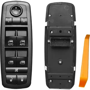 Master Power Window Switch Driver Side Front Left Door Control Button,Fits 2016–2022 Ram 1500 2500 3500,2011–2019 Dodge Charger,2011-2020 Chrysler 200 300, | Replaces 68139805AB,68139805AA,56046823AE