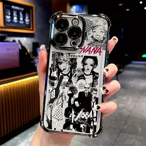 Japanese anime Nana phone case is suitable for iPhone 16, 15, 14, 13, 12, 11 Pro Max, X, XR, XS Max, 8, 7 Plus - anti-drop transparent soft back case, the perfect gift for all seasons