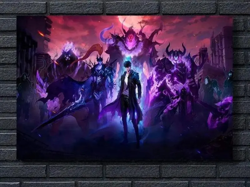 Solo Leveling HD Metal No Frame - Sung Jin  solo leveling Poster