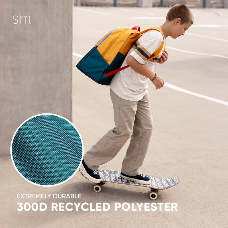 Simple Modern 25L Ellis Backpack with Water Bottle Pockets and Laptop Sleeve for Kids, School, Travel